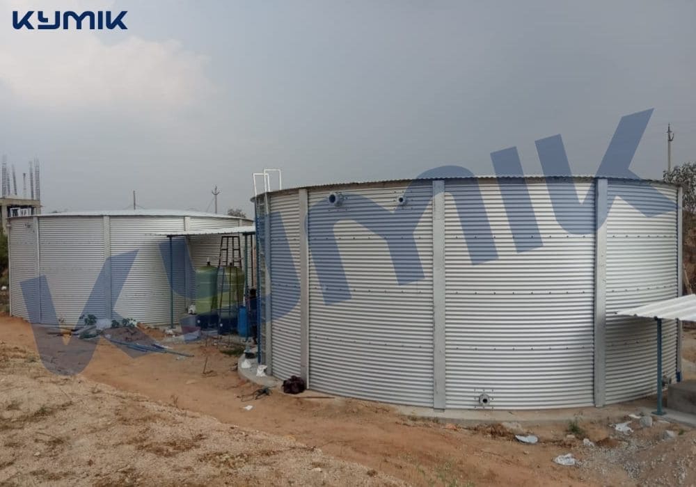 modular zincalume tank application